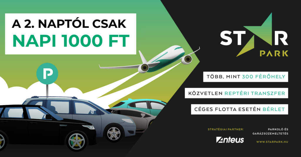 starpark reptéri parkolás